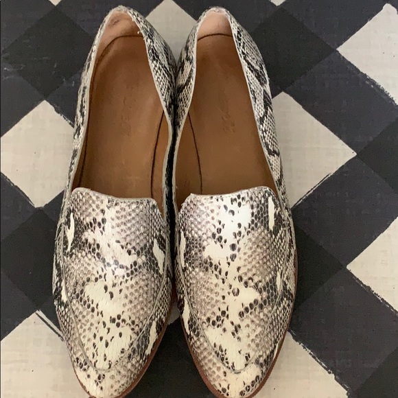 madewell snakeskin loafers